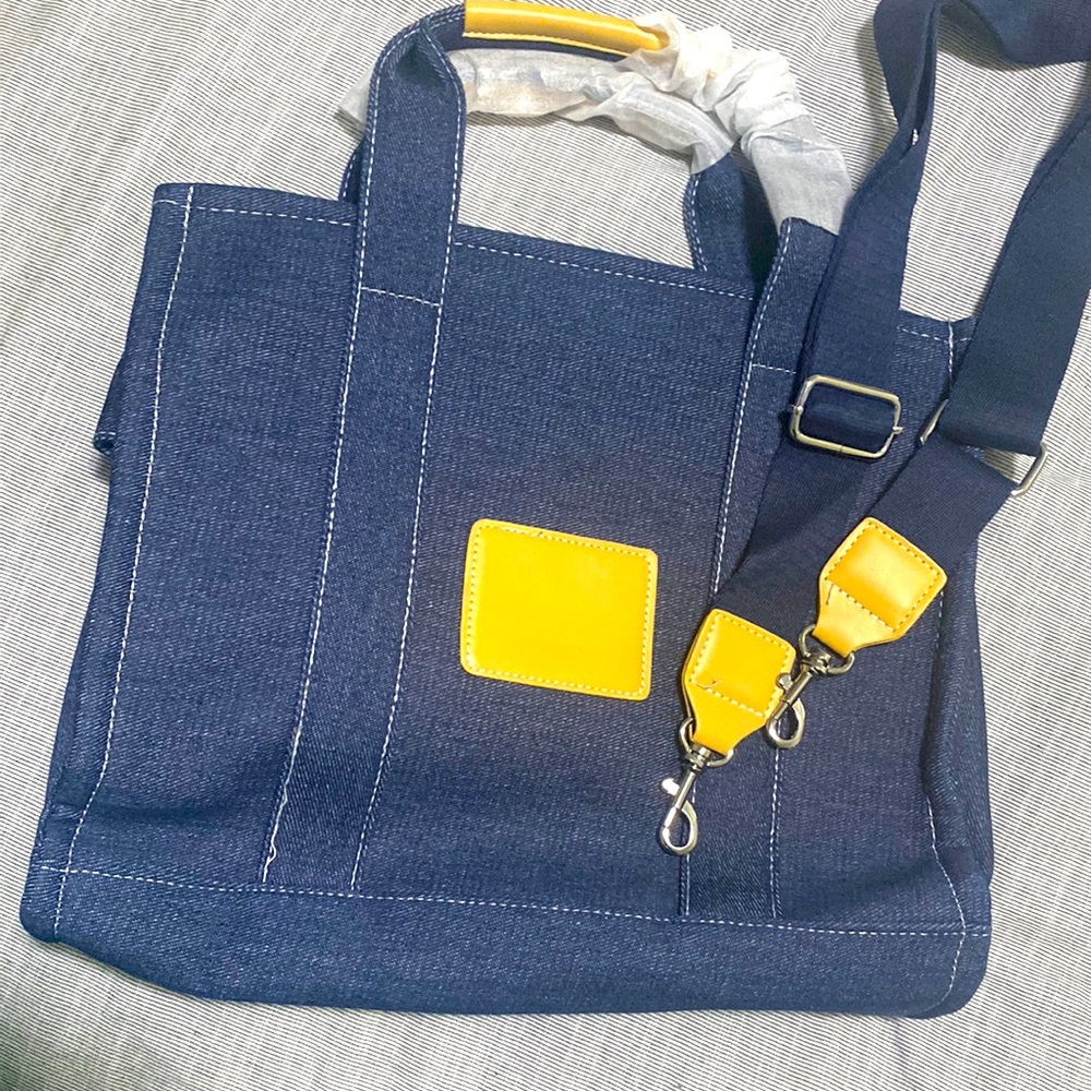 A Cute 🥰 denim tote bag.